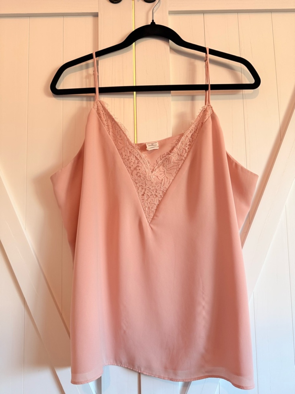 Melrose and Market Pink Lace V-Neck Cami